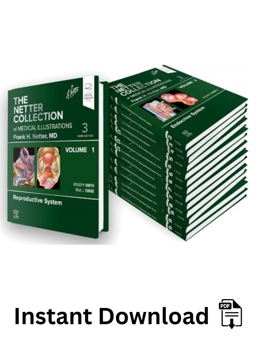 The Netter Collection of Medical Illustrations Complete Package (Netter Green Book Collection) 3rd Edition