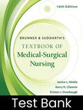 Test Bank For Brunner & Suddarth's Textbook of Medical-Surgical Nursing 16 Edition - Covers All Chapters